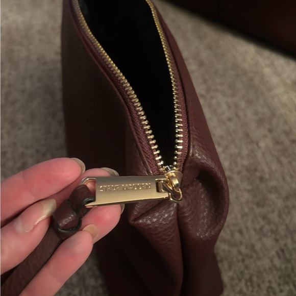 Steve Madden 2-Piece Burgundy Tote with Floral Accent - Picture 6 of 6